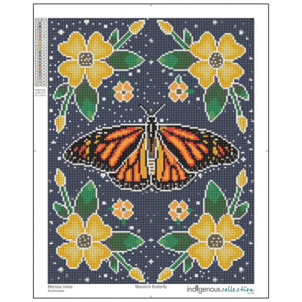 Monarch Butterfly Diamond Art Kit