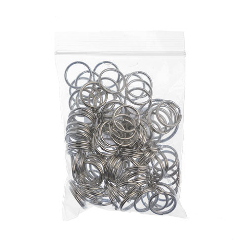 Split Rings 15mm Nickel Color LF/NF 100 PCS