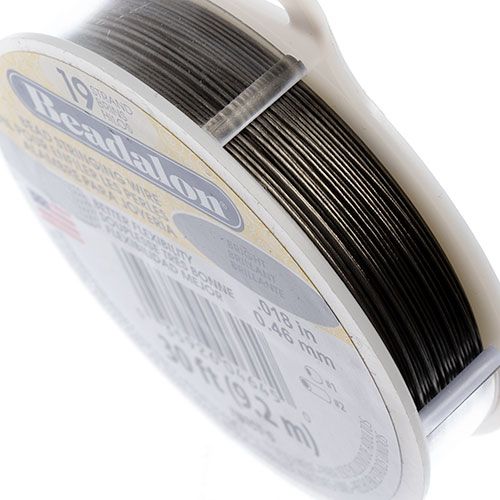Beadalon .018/19 Stringing Wire 30ft Bright