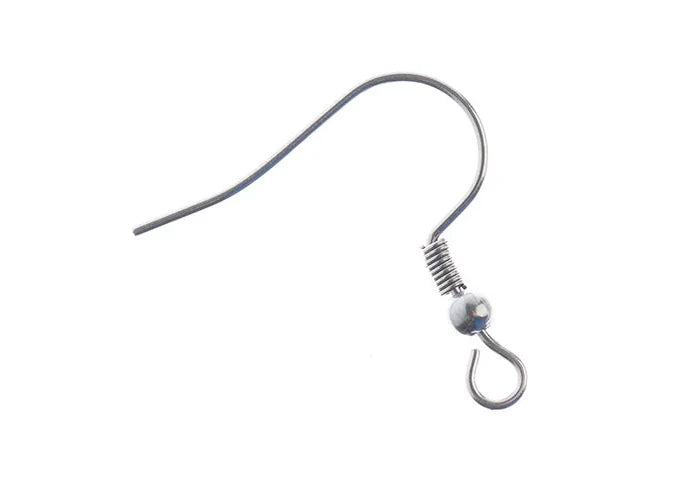 Stainless Steel Earring Fish Hook 19mm 10pcs