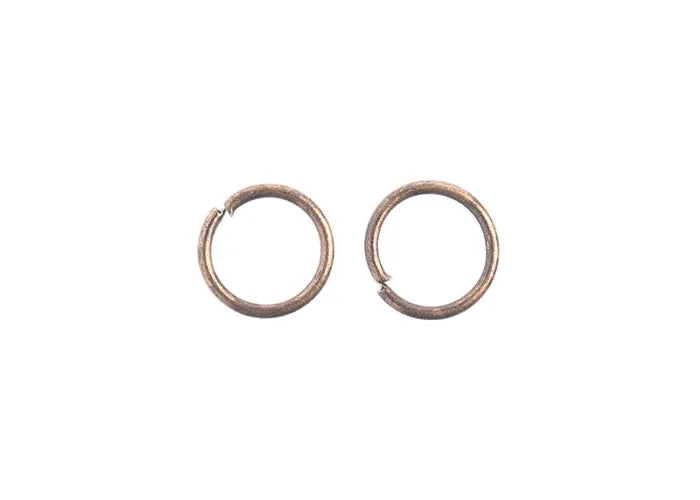 Jump Ring Round 6mm Antique Copper 142pcs