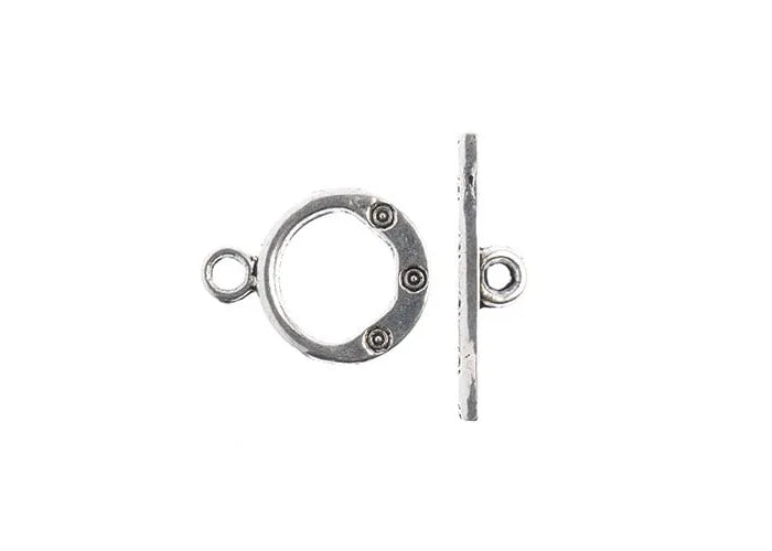 Toggle Clasp 14mm Antique Silver 7pcs