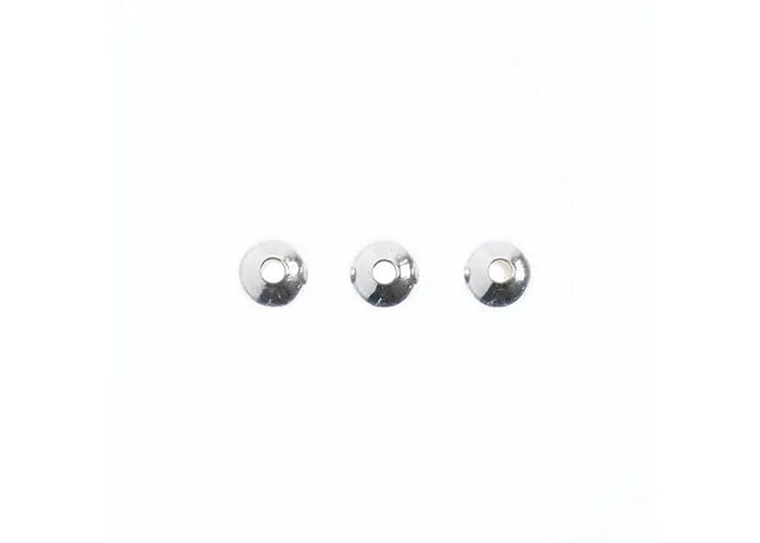 Metal Spacer Bead 6mm Silver 44pcs