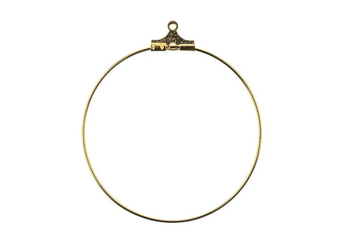 Earring Hoop Large (apx 38mm) Gold 10pcs
