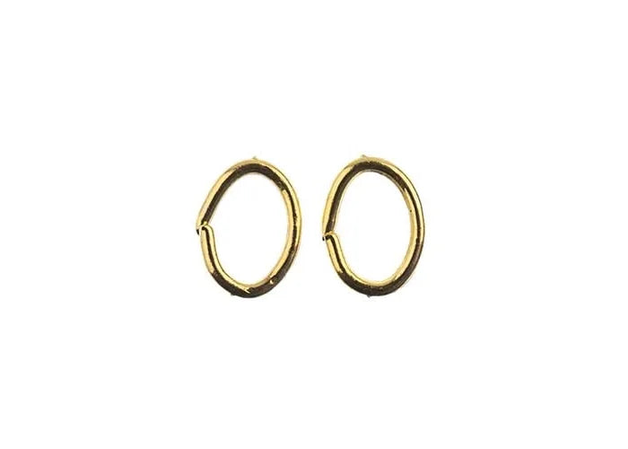 Jump Ring Oval 6x5mm Gold 98pcs