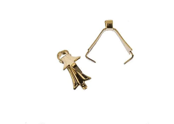 Pinch Bail 4x7mm Gold 3pcs