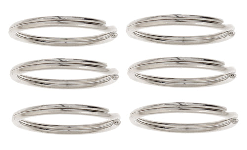 Split Rings 25mm Silver - 6pcs