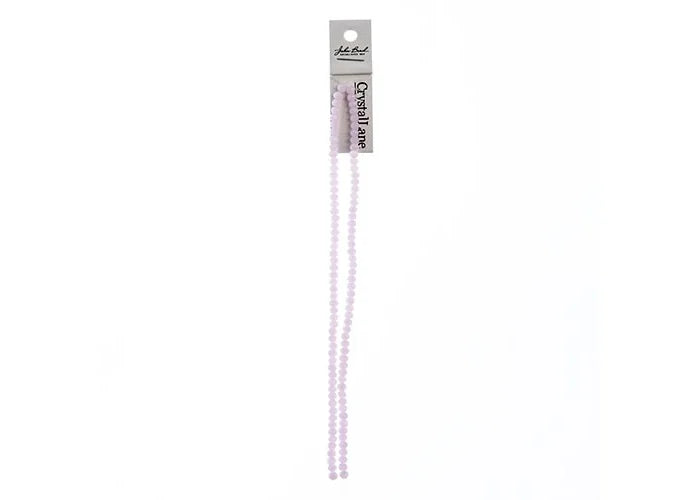 Crystal Lane DIY Rondelle 2 Strand 7in (apx110pcs) 3x4mm Opaque Pink