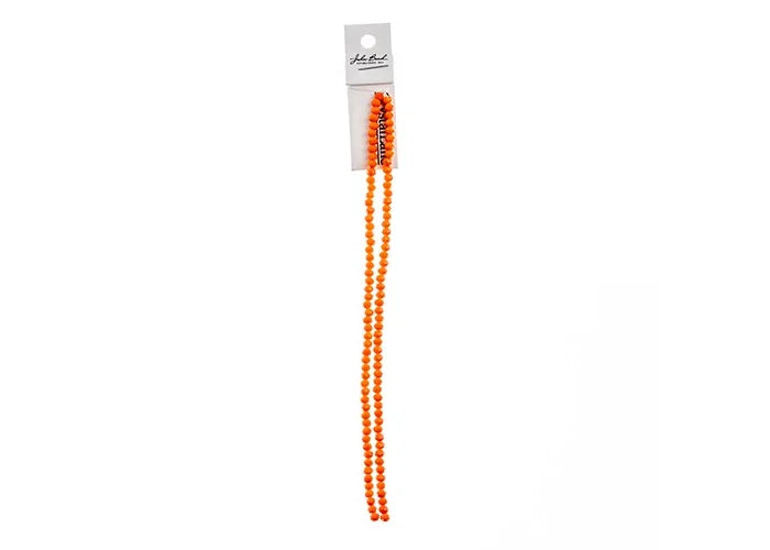 Crystal Lane DIY Rondelle 2 Strand 7in (apx110pcs) 3x4mm Opaque Orange