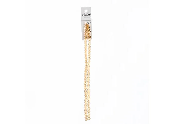 Crystal Lane DIY Rondelle 2 Strand 7in (apx78pcs) 4x6mm Transparent Topaz AB