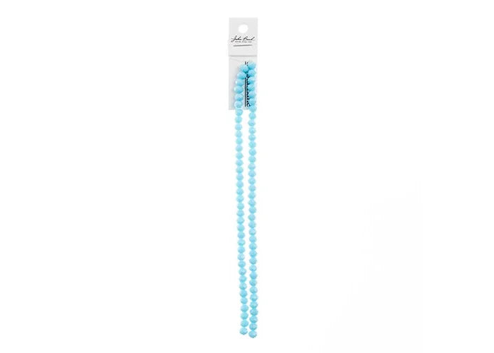 Crystal Lane DIY Rondelle 2 Strand 7in (apx78pcs) 4x6mm Opaque Blue