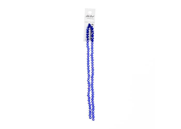 Crystal Lane DIY Rondelle 2 Strand 7in (apx78pcs) 4x6mm Transparent Sapphire AB