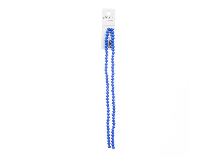 Crystal Lane DIY Rondelle 2 Strand 7in (apx78pcs) 4x6mm Opaque Dark Sapphire