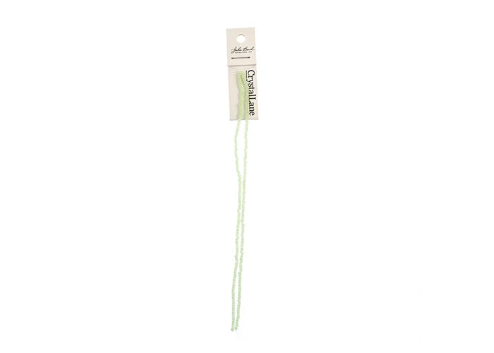 Crystal Lane DIY Rondelle 2 Strand 7in (apx246pcs) 1.5x2.5mm Opaque Light Green