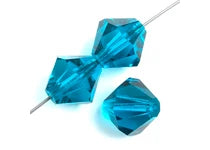 Preciosa 5in Strand Rondell 31pcs 4mm Aquamarine AB