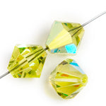 Preciosa 5in Strand Rondell 31pcs 4mm Jonquil AB