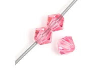 Preciosa 5in Strand Rondell 31pcs 4mm Rose