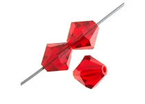 Preciosa 5in Strand Rondell 31pcs 4mm Light Siam