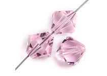 Preciosa 5in Strand Rondell 31pcs 4mm PinkSapphire