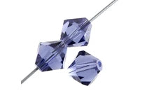 Preciosa 5in Strand Rondell 21pcs 6mm Tanzanite