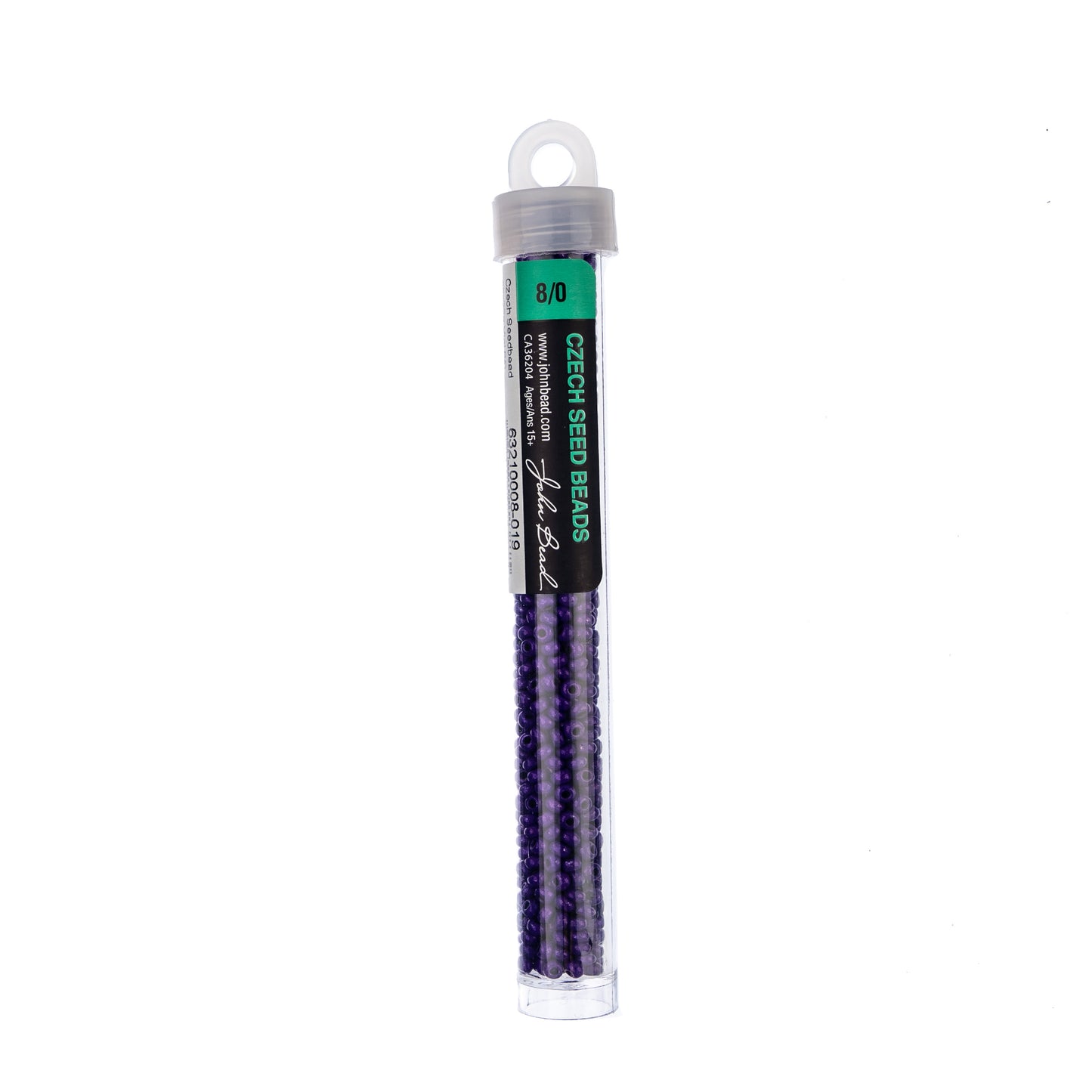 Czech Seed Beads apx. 22g Vial 8/0 Terra Intensive Purple