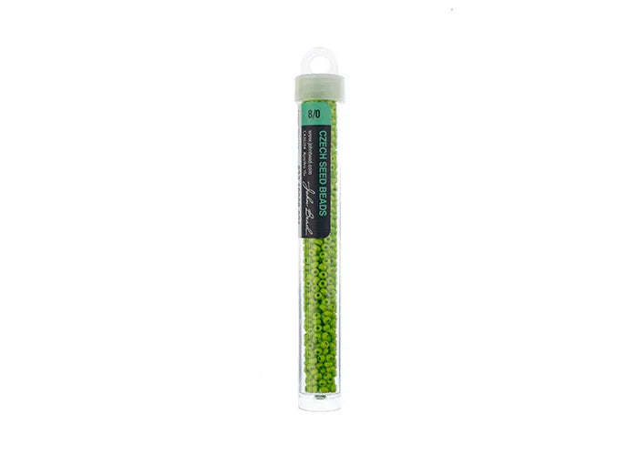 Czech Seedbead apx22g Vial 8/0 Terra Intensive Light Green