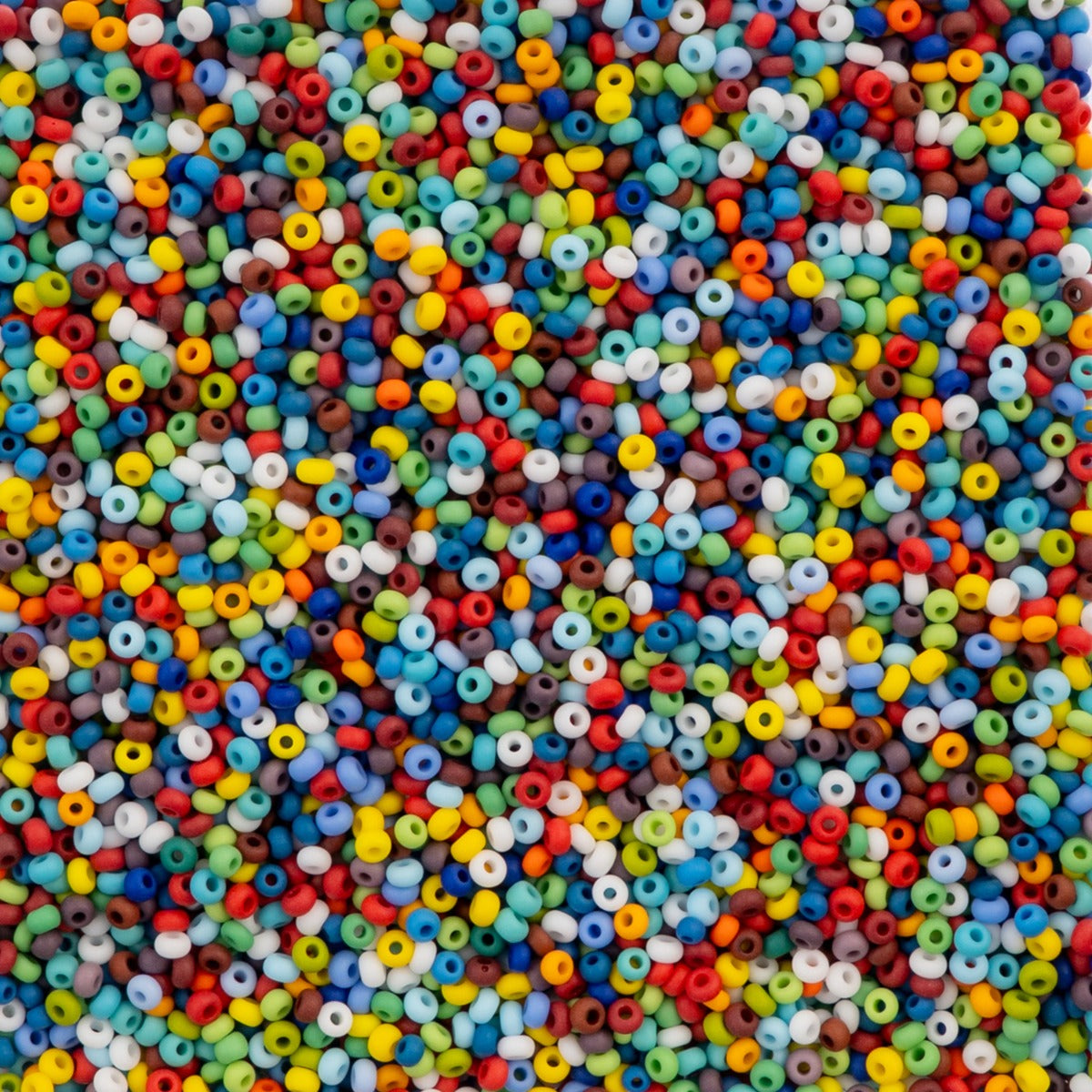Czech Seed Beads 10/0 Opaque Assorted Matt