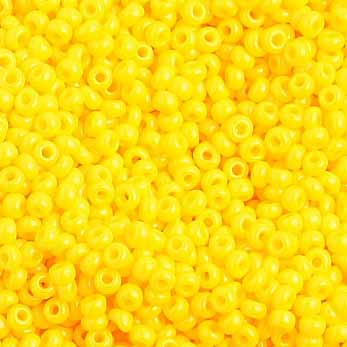 Czech Seed Beads 10/0 Opaque Gold Yellow
