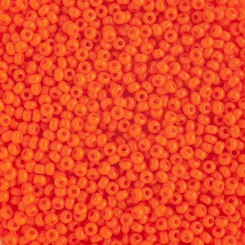 Czech Seed Beads 10/0 Opaque Orange