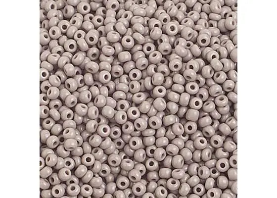 Czech Seed Beads 10/0 Opaque Grey