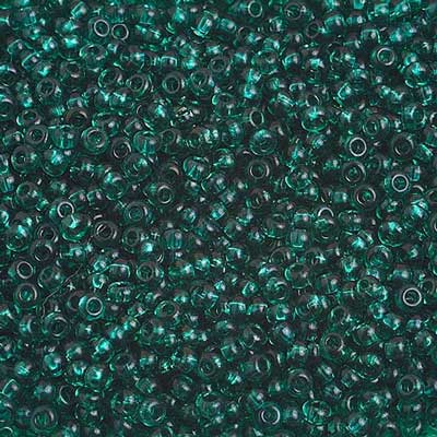 Czech Seed Beads 10/0 Transparent Teal