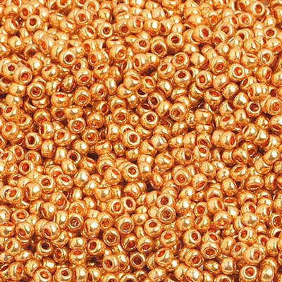 Czech Seed Beads 10/0 Metallic Gold