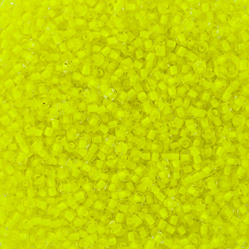 Czech Seed Beads 10/0 Crystal C/L Neon Yellow
