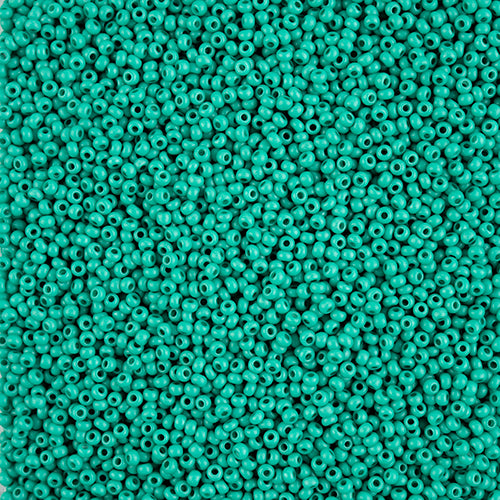 Czech Seed Beads 10/0 Terra Intensive Dark Green Matt