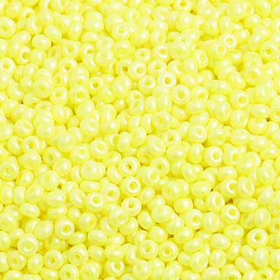 Czech Seed Beads 10/0 Shiny Yellow