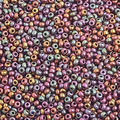 Czech Seed Beads 10/0 Shiny Copper AB