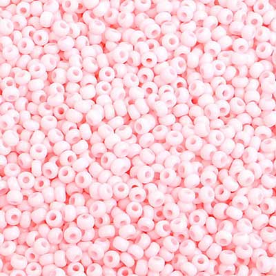 Czech Seed Beads 10/0 Chalk Light Pink SOLGEL