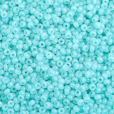 Czech Seed Beads 10/0 Alabaster Light Turquoise SOLGEL