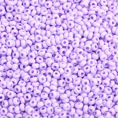 Czech Seed Beads 10/0 Dyed Chalk Purple SOLGEL
