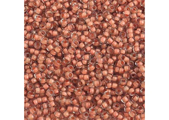 Czech Seed Beads 10/0 C/L Beige/Orange Terra Color