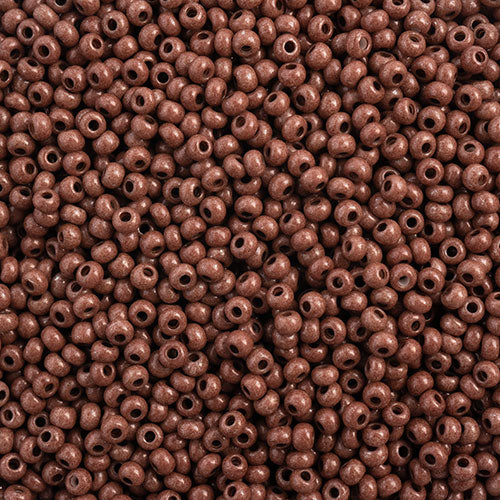 Czech Seed Beads 10/0 Terra Intensive Dark Brown