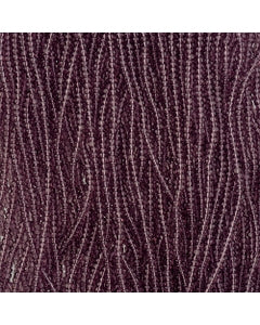 Czech Seed Bead 11/0 Cut Transparent Light Amethyst Strung