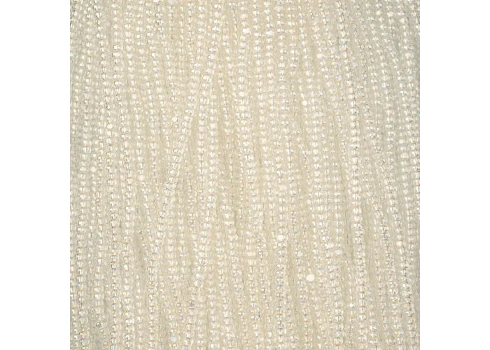 Czech Seed Bead 11/0 Cut Transparent Crystal AB Strung