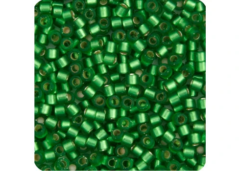 Miyuki Delica 11/0 Medium Green Semi-Matte Dyed