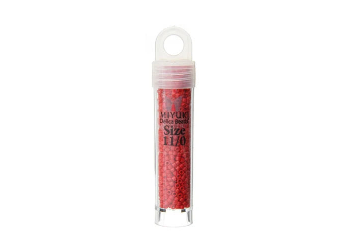 Miyuki Delica 11/0 Bright Red Matte-Dyed