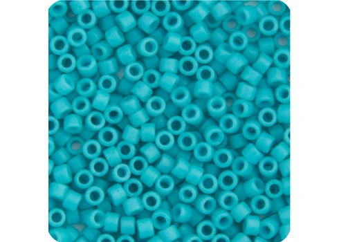 Miyuki Delica 11/0 Turquoise Green Opaque Matte-Dyed