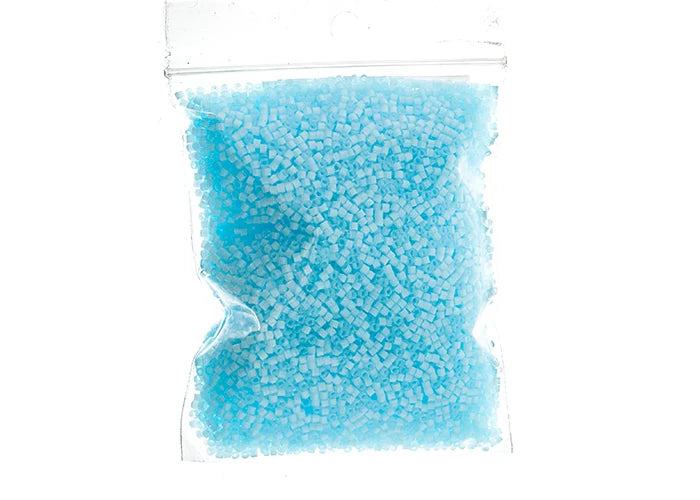 Miyuki Delica 11/0 Frozen Blue Silk Inside Dyed