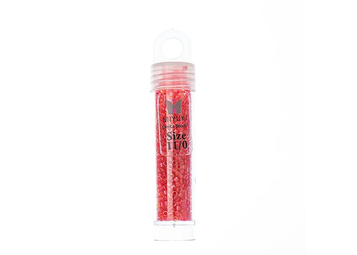 Miyuki Delica 11/0 Poppy Red Luminous Neon Color