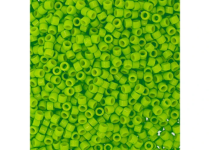 Miyuki Delica 11/0 Duracoat Opaque Dyed Neon Green
