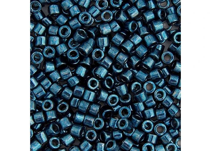 Miyuki Delica 11/0 Dark Aqua Opaque Nickel Plated Dyed